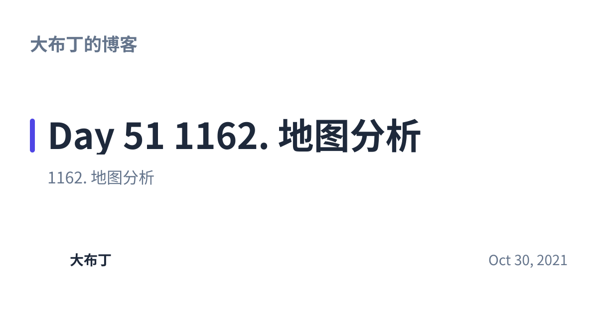 Share preview for Day 51 1162. 地图分析